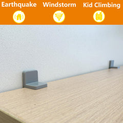 Wizczjvq furniture anchors 4-pack securing bookcase to wall for childproof safety.