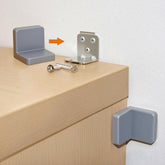 Wizczjvq furniture anchors 4-pack packaging highlights the anti-tip solution for busy homes.