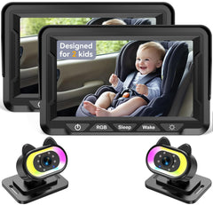 Wkzay Baby Car Camera 1080p view delivers crisp in-car footage for safer drives.