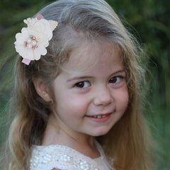 WNYUJOY flower hair clip with secure alligator clip for reliable hold