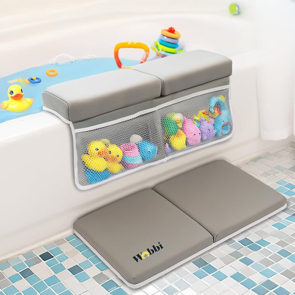 Wobbi baby bath kneeler memory foam 1.5-inch cushion for knee comfort