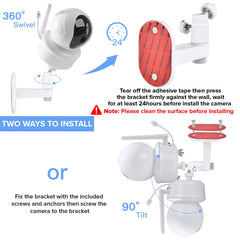 Wochel adhesive mount with screws or tape shows flexible installation options for nursery setup.