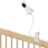 Wochel baby-monitor-holder-clip-on-crib secures on crib rail for hands-free viewing.