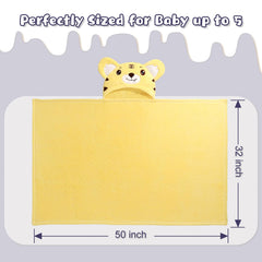 WODHOY green dinosaur hooded towel ideal for cozy bath time