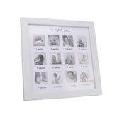 WOHPNLE Baby's First Year Frame front view for a tidy wall display of milestones