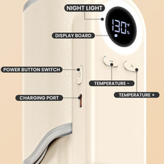 Woitury portable bottle warmer side view highlighting compact form factor