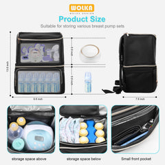 Wolka thermal lining helps keep milk cool for hours during commutes