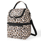 Wolka breast milk cooler bag opened with organized compartments for bottles and accessories