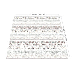 WOMUMON Splat Mat with non-slip backing keeps floors in place during meals.