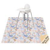 WOMUMON Splat Mat under high chair keeps floors clean during meals