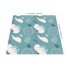 WOMUMON Waterproof surface splat mat during meals wipes clean easily
