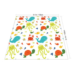 WOMUMON waterproof splash mat cleans up after meals and crafts