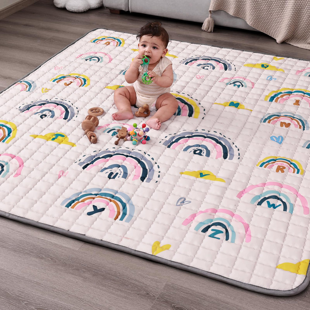 WONDAY thick baby floor playmat folded for travel and storage