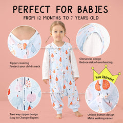 WONDAY sleep sack bottom zipper enables quick, quiet diaper changes.