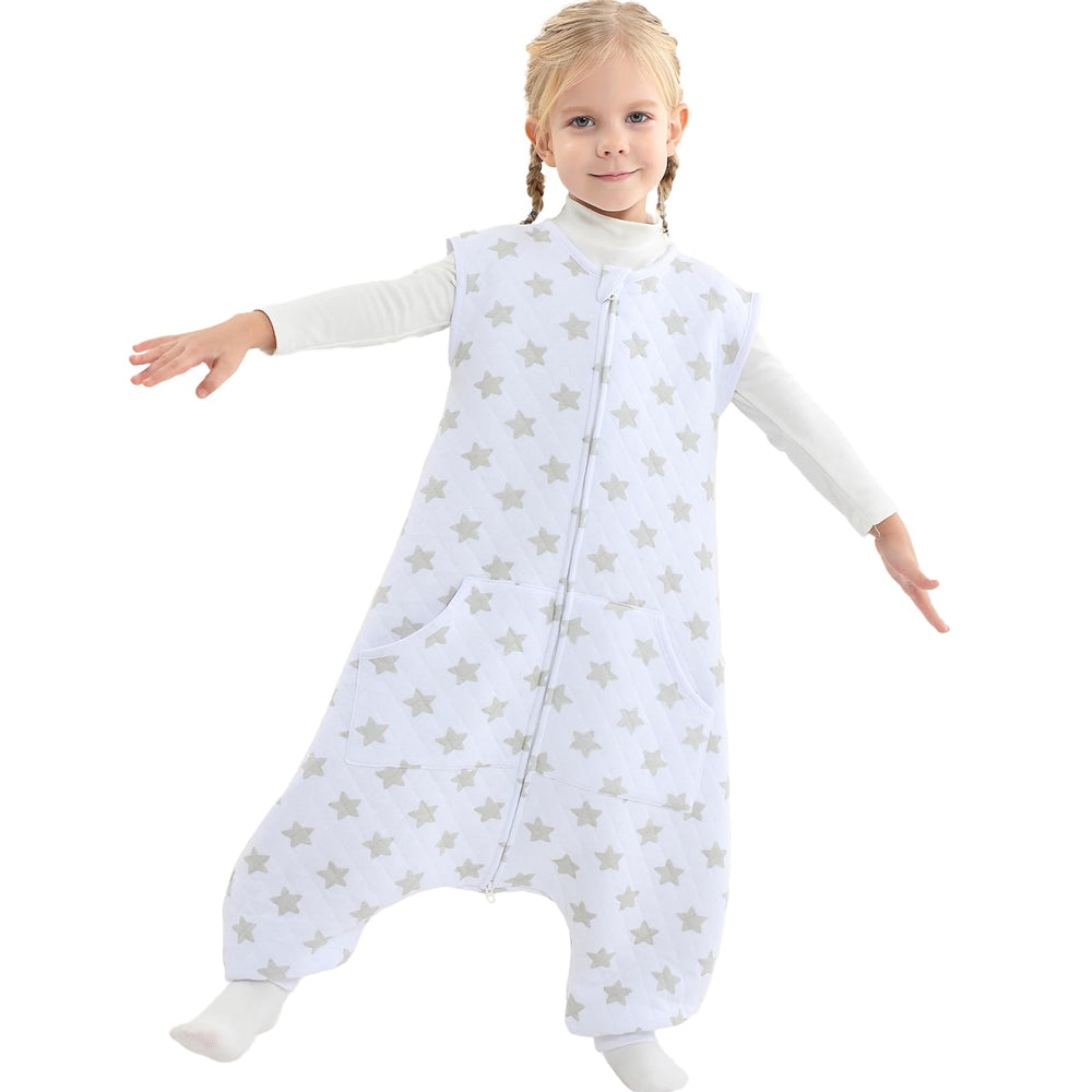 WONDAY toddler sleep sack with feet for safe walking and independent play.
