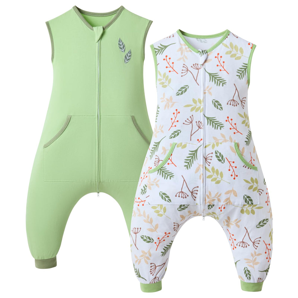 WONDAY toddler sleep sack with feet enables safe walking and independent play before bed