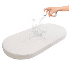 Wonder Living baby bassinet mattress boxed packaging for easy setup and storage.