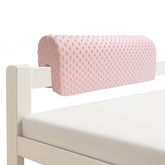 Wonder Space Toddlers Bed Rail Bumpers Pink front view showing cushioned edge protection