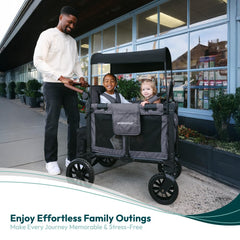 WonderFold W2 Luxe Pro seat-removable feature enables parent-facing or child-facing rides
