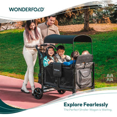 WonderFold W4 Elite seat configuration showing four removable seats.