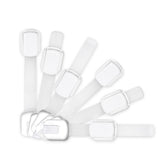 WONDERKID adjustable cabinet locks pack-6 white keeps toddlers safe during playtime.