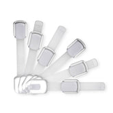 Wonderkid adjustable cabinet locks pack6 silver for safer, one-handed cabinet access.