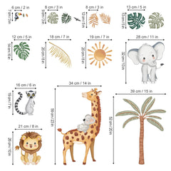 Wondever Boho Jungle palm-tree wall sticker brings tropical vibe to nursery