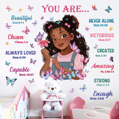 Wondever butterfly close up on easy peel and stick decals