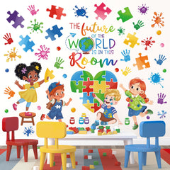 wondever Future World wall art for kids room inspires imagination and brightens learning spaces.