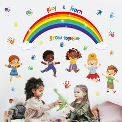 Wondever Handprint Wall Art for a playful kids room design