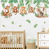 Wondever Jungle Animal Stickers lion close-up for bold kids room accents