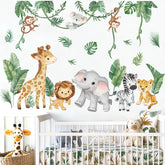 Wondever jungle animals lion sticker adds playful wall decor and easy removal for kids' rooms.