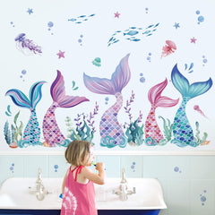 wondever underwater scene wall sticker ideal for nursery or bathroom