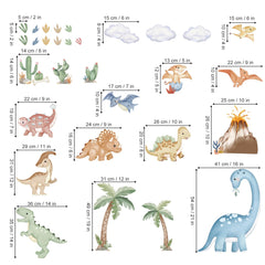 Wondever nursery wall decals three-sheet set for easy DIY decorating.