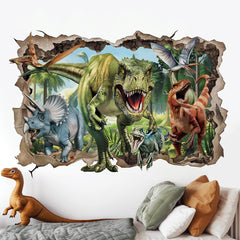 wondever peel-and-stick wall art dinos easy to apply on smooth surfaces