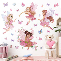 wondever pink fairy wall sticker elves creates magical bedroom vibe for kids