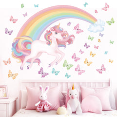 Wondever rainbow unicorn wall stickers brighten kids' rooms with playful whimsy and easy removal