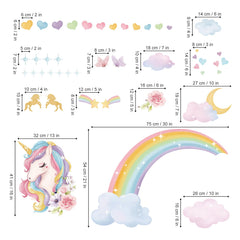 Wondever rainbow wall art panels add vivid color to inspire play.