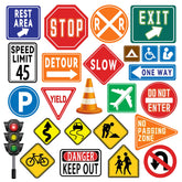 Wondever traffic road signs wall stickers add playful decor with durable, waterproof material.