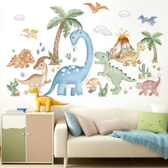 Wondever volcano wall art decals add adventurous focal point without messy painting.