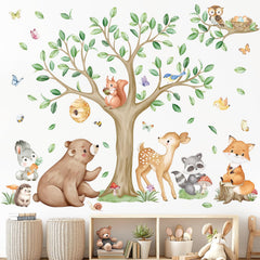 Wondever woodland deer wall sticker adds warm woodland charm to nursery