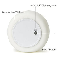 WoneNice Kitty Night Light color modes show seven breathing colors for playful lighting