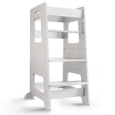 WOOD CITY Kitchen Stool main view highlights sturdy wood and safety features for independence.