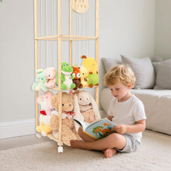 Wood City open-design-accessibility shows easy reach to plush collections.