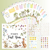 Woodamore baby calendar cover with neutral design for timeless keepsakes
