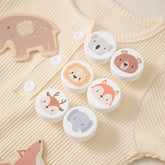 WOODEN TEETHER bear knob on dresser for playful nursery decor