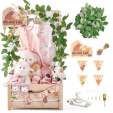 Wooden Teether forest-animals-crate highlights natural wood and nursery storage.
