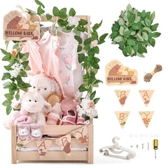 Wooden Teether forest-animals-crate highlights natural wood and nursery storage.