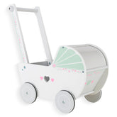 WOODENFUN wooden baby push walker side view with sturdy design for early walking