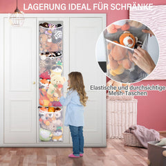 Woodoulogy 63-inch high toy storage stands tall in nursery